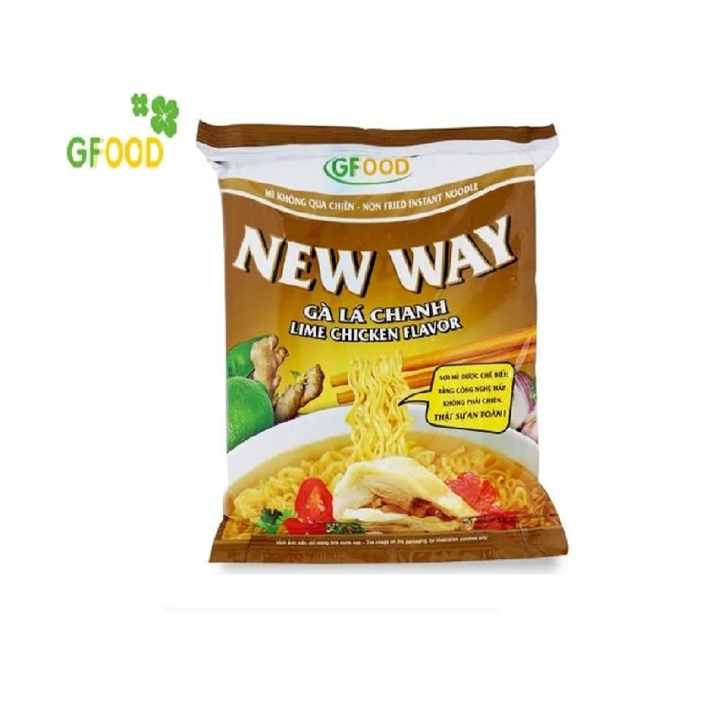 Best price Lime chicken Flavor Vietnam famous noodles healthy instant noodles type cheap bag 70 grams