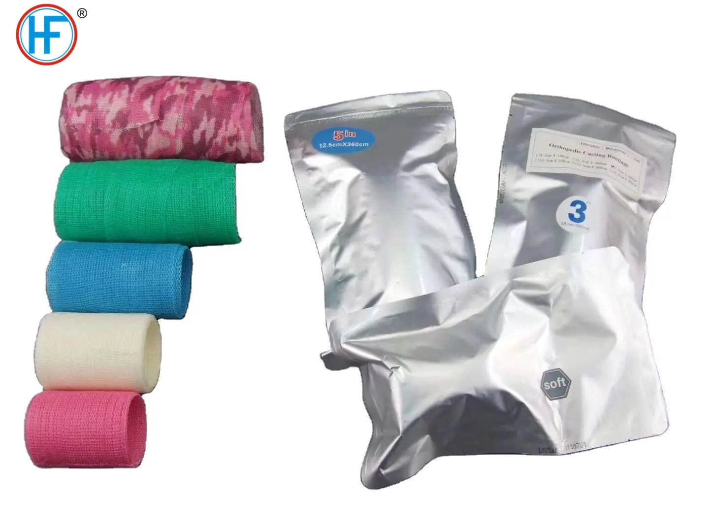 Medical Colors Cohesive Bandage Polymer Splint Orthopaedic Fiberglass Casting Tape
