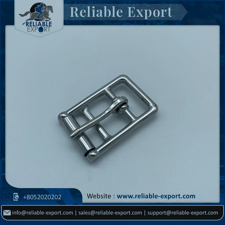 Stainless Steel Flat Loop Bar Girth Buckle With Roller Available At Lowest Price