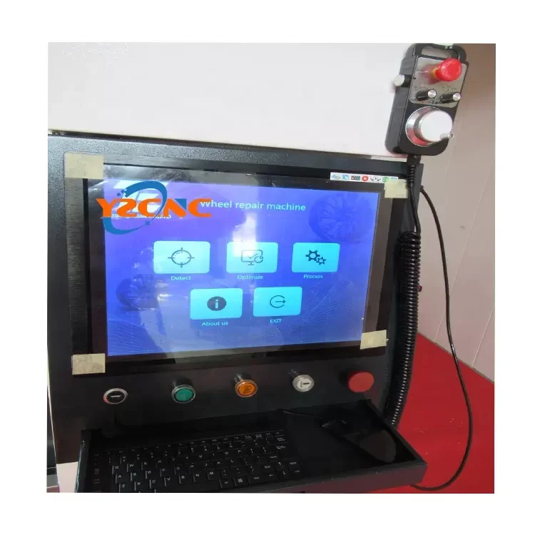 New wheel polishing machine car alloy rim repair CNC lathe WRC28VM vertical wheel hub CNC lathe