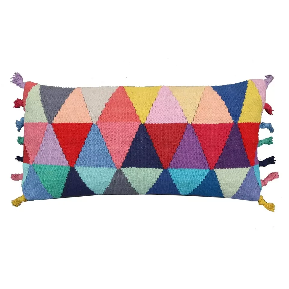 Super Soft fabric Kilim Lumbar Cushion Cover Decorative Pillow Cover handmade Pillow Cover in good price