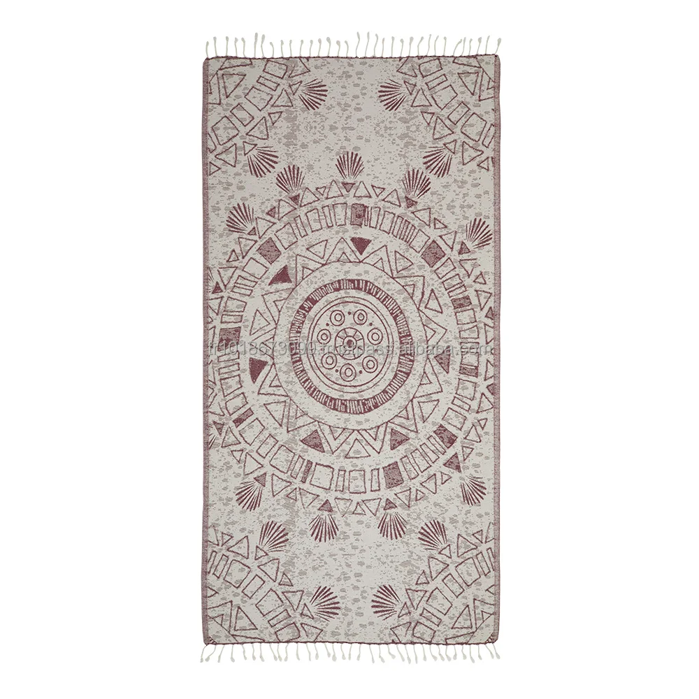 Wholesale Turkish Hammam Beach Towel Deep Journey 100% Cotton Peshtamal pestamal pestemal Hamam pestemal Towels Fouta Jacquard