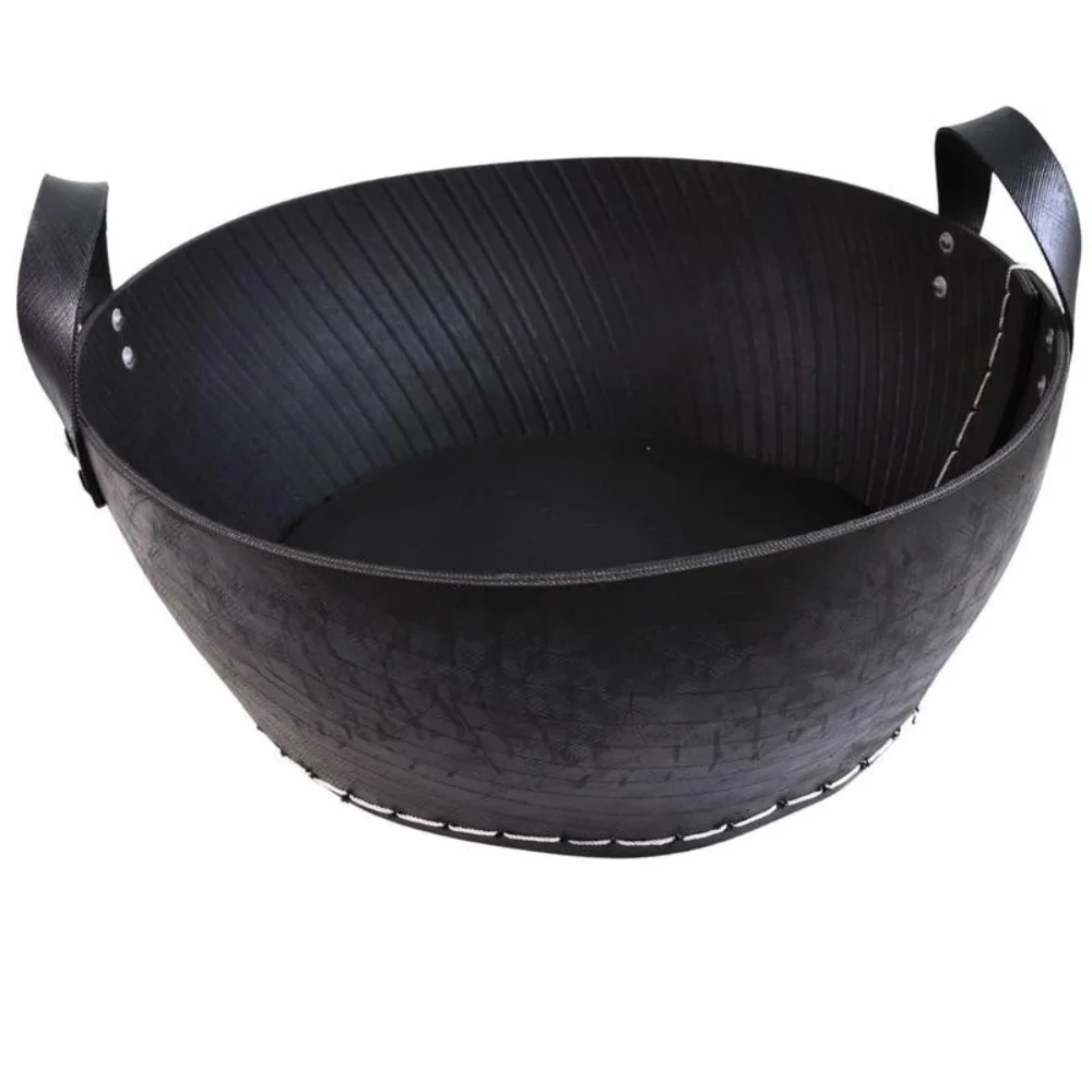 Wholesales Cheap Price Rubber Storage Pot with Handles Handcrafted Rubber Planters from Vietnam