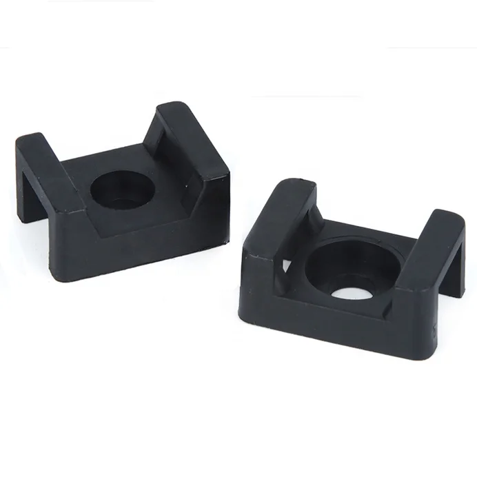8-9mm hole Nylon Wall Plug Tie Mount Plastic Cable Tie Holders