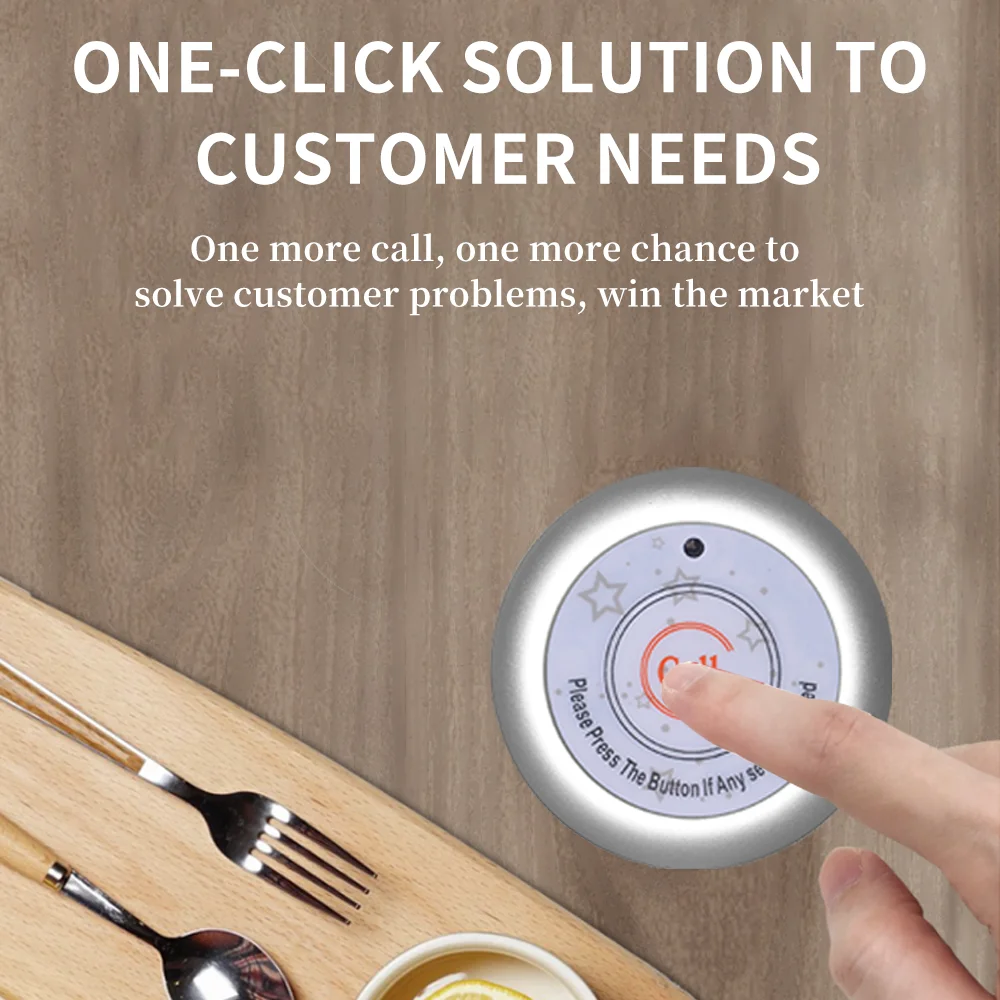 Long Range Pager System Restaurant Wireless Service Ordering System Vibrating Pager And Table Buzzer