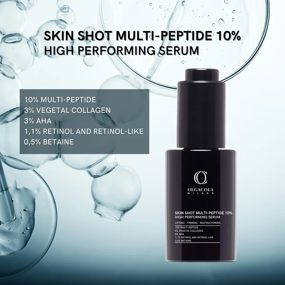 Intensive Collagen Hyaluronic Acid Retinol Collagen Peptides AHA Vegetal Facial Serum Lifting Firming Anti Aging Age Corrective