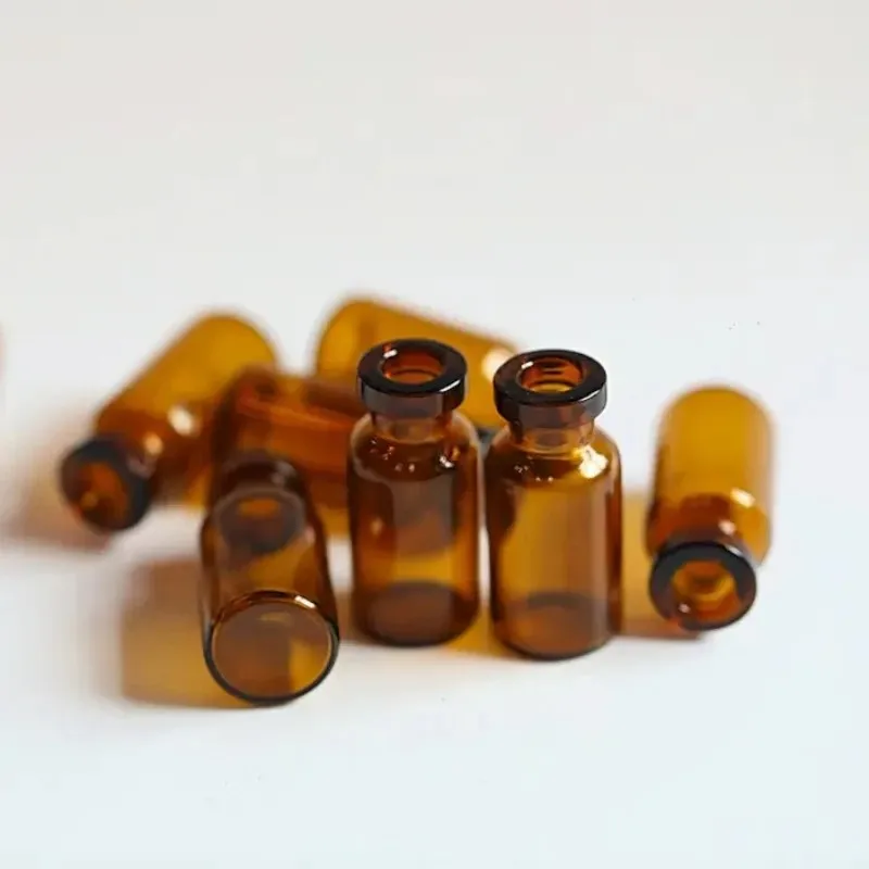 11mm Snap Top Sample Bottle Laboratory Sample Collection Medicinal Glass Bottle Clear Glass Vial