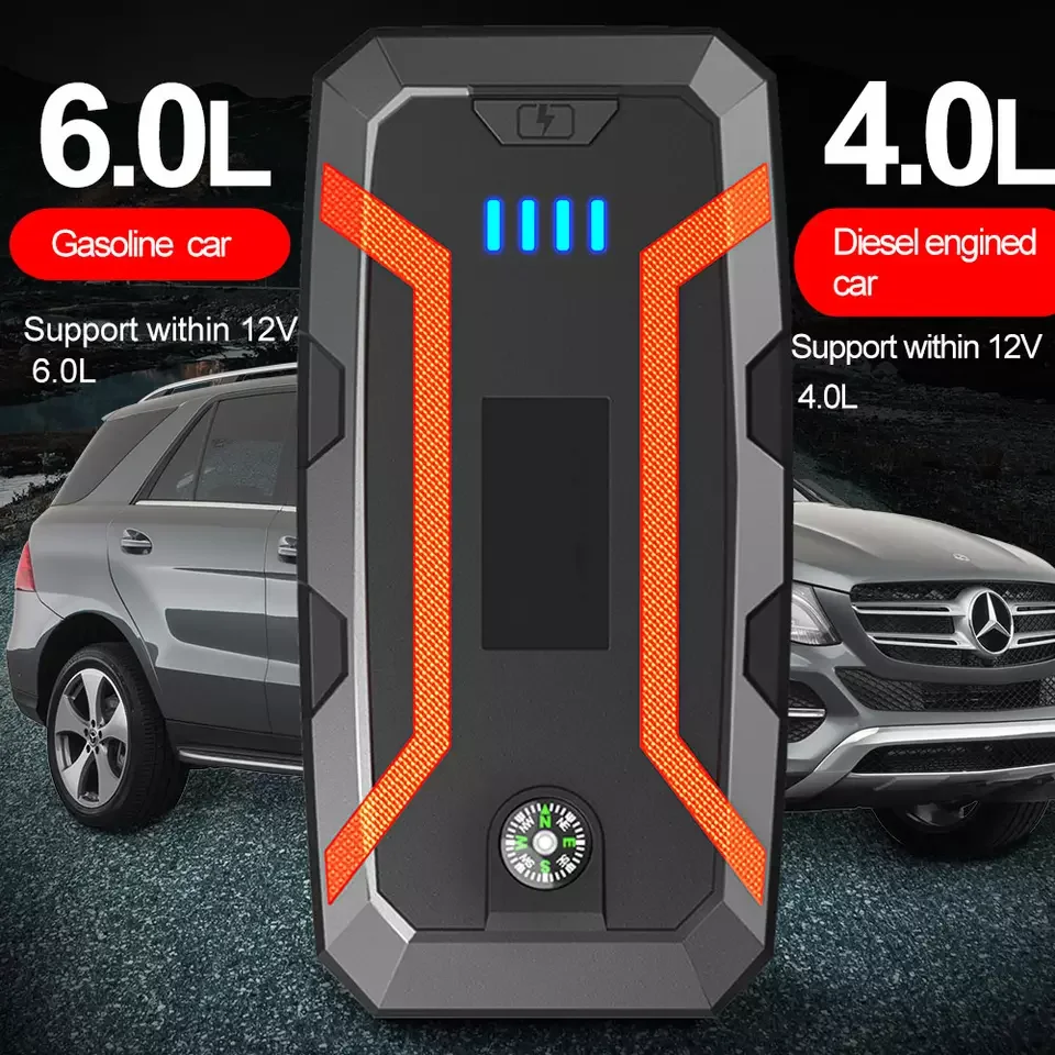 Car Battery Jump Starter 2 In 1 Heavy Duty Booster Dd Pai Portable 12V With Inventor 3000A