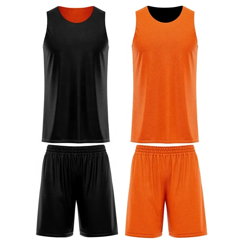 Custom Reversible Mens Mesh Best Quality  Basketball Uniform Wholesale practice Basketball wear  european Basketball Uniforms