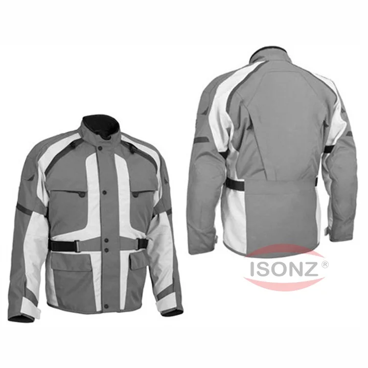 Custom Mens Touring Bike Riding Adventure Motorcycle Textile Jackets With Level 2 Protection Breathable Windproof Waterproof