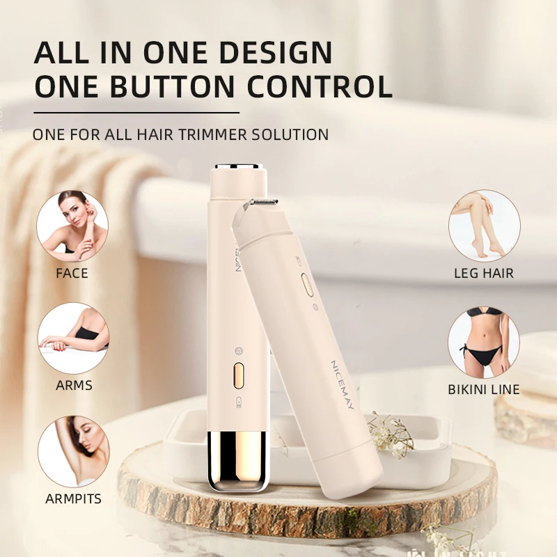 Mini Electric Eyebrow Trimmer Makeup Painless Eyebrow Epilator for Women Shaver Razors Portable Lipstick Facial Hair Remover