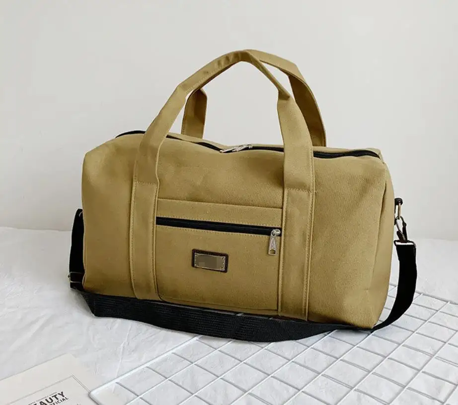 Large Outdoor Men Luggage Gym Sports Travel Bag for Shoes and Clothes Hot Sale Customized Canvas Duffel bag Vietnam factory