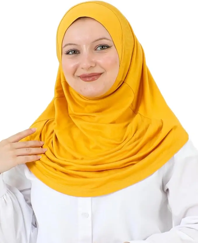 Muslim Instant Turban Simple Ready to Wear Headscarf for Women Other Scarves Long Turban Abaya Cashmere Scarf Muslim Turban Caps