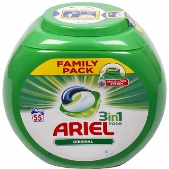 Ariel Pods All-in-One Colour Washing Liquid Laundry Detergent Tablets/Capsules, 108 Washes (54 x 2)