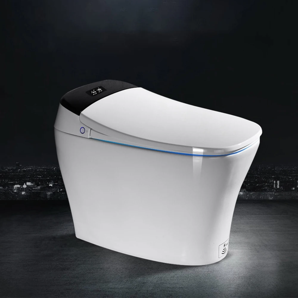 Modern Floor-standing Toilets Bowel Bathroom Automatic Operation Ceramic Bidet Toilets Smart Toilet with Remote Control