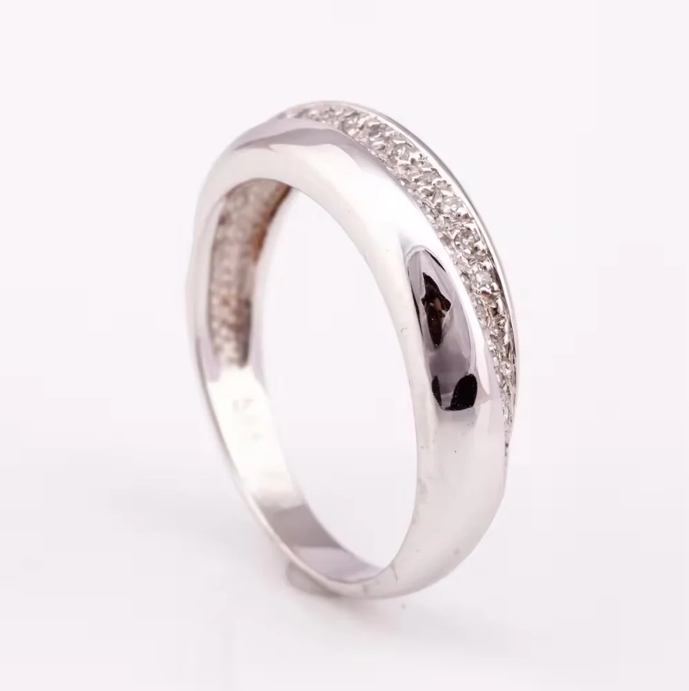 2024 Design Rhodium plated silver 925 with diamond simple yet elegant ring factory price bella jewelry for women OEM available