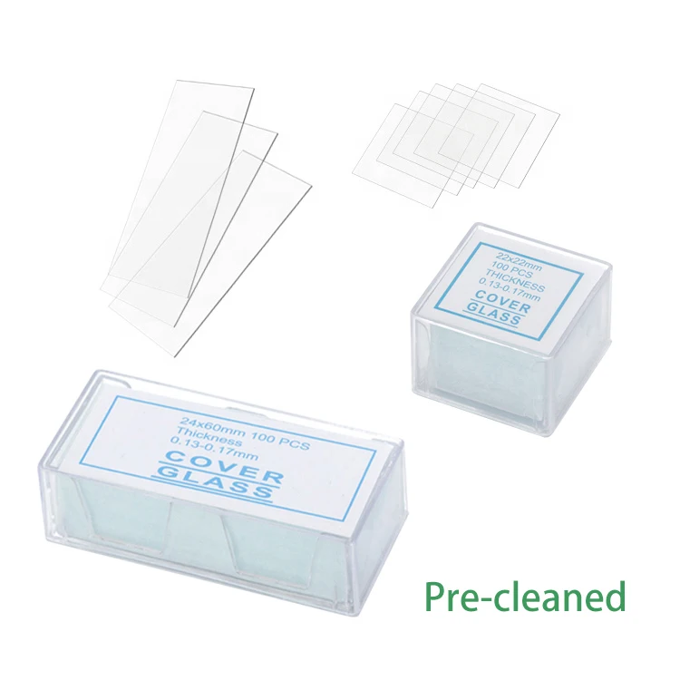 Лабораторные принадлежности для микроскопа, гистология, разные размеры, одноразовое покрытие для микроскопа 22x22 мм