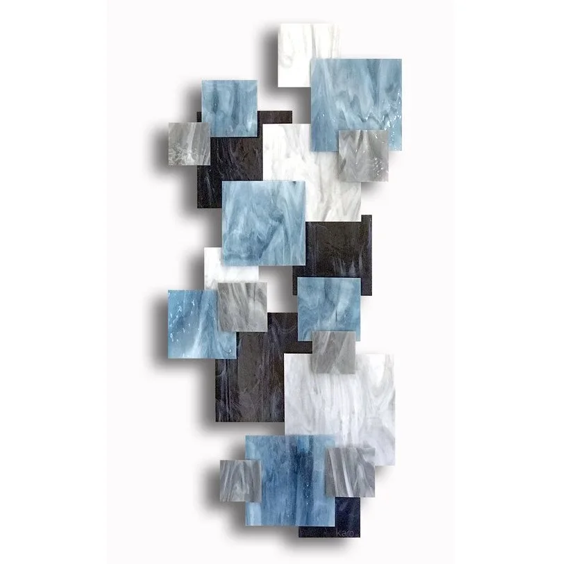 Attractive Wooden Wall Art Royal Chopping Blocks with Metal Frame Powder Coated Solid Wood Wall Art For Home Decoration