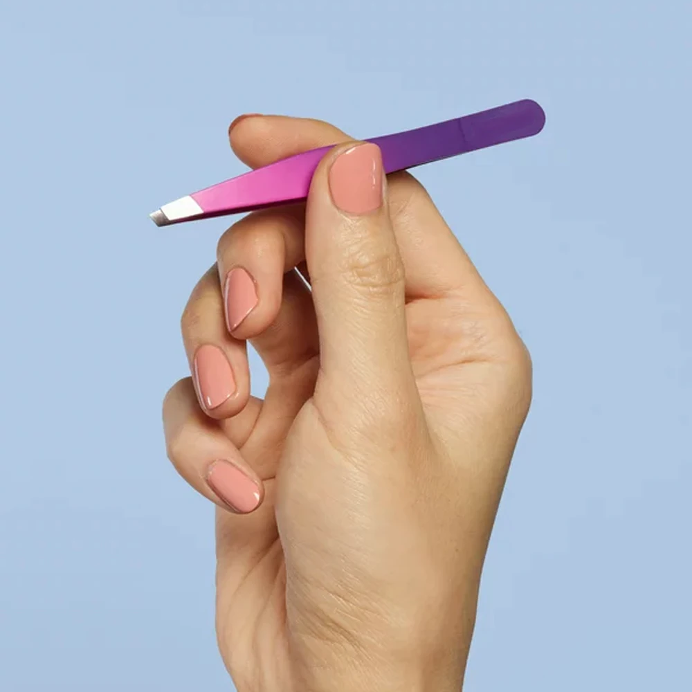 Perfectly aligned ultra-sharp Customized Tweezer Private Label Stainless Steel False Eyebrow Tweezers eyebrows Applicator