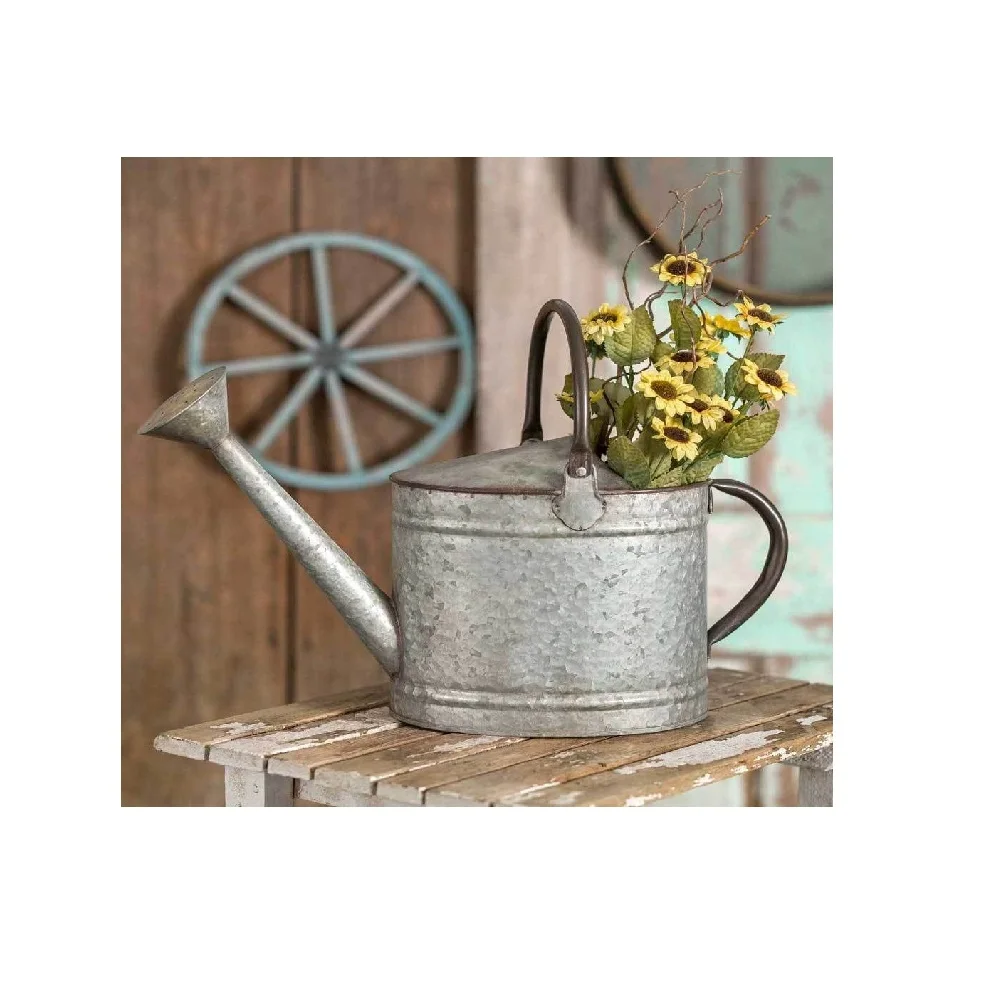 Wholesale high strength galvanized flower Planter for garden planter Metal Galvanized Tree & Plants basket