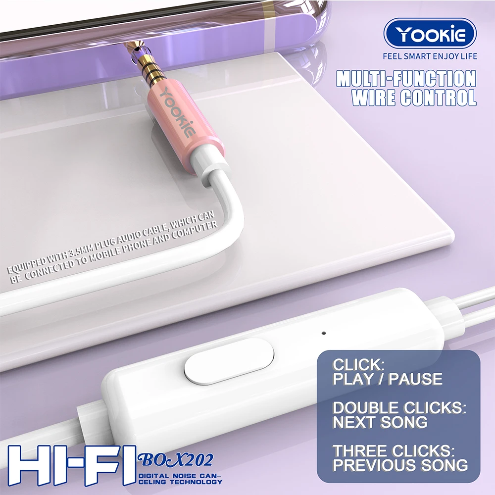 2022 High Quality Factory Wholesale 3.5MM Wired In-ear Stereo Portable Headset Earphone For Iphone