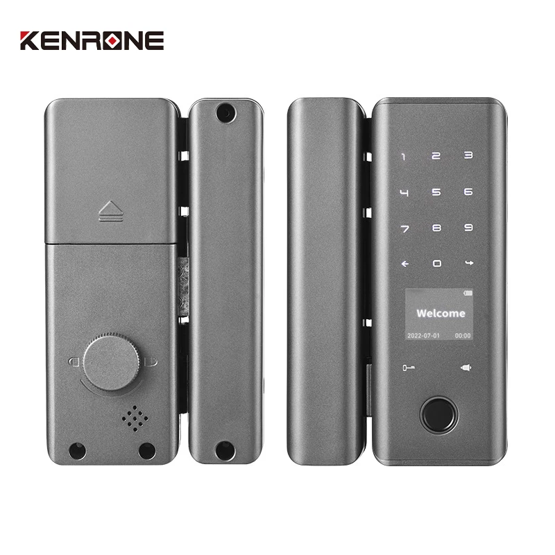 Tuya APP Remote Code Door Lock Aluminum Alloy Glass Door Lock FOR Home