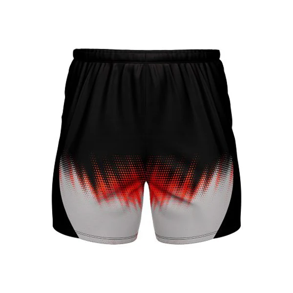 Bodybuilding Sweat Shorts Gym Shorts with Side Slits and Back Pocket Casual Biker with Zipper Pockets