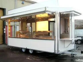 FAST Mobile Food Trailer restaurant equipment Pizza Customized Hot Key Long Power Outdoor Packing Wheels