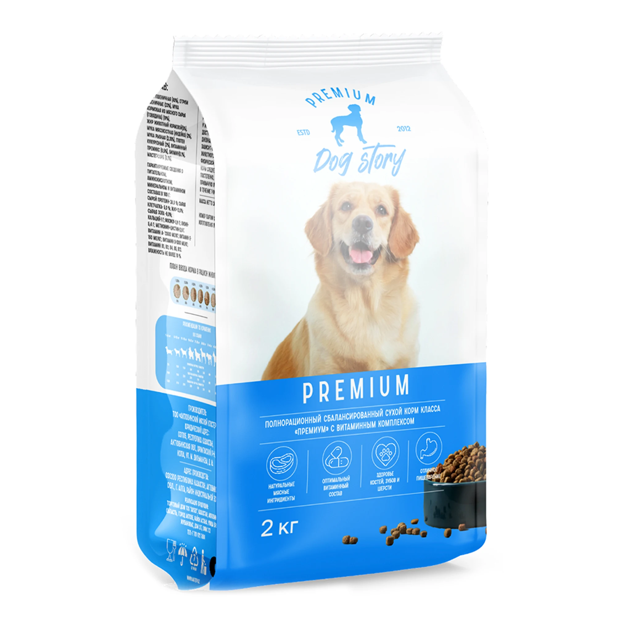 Сухой корм для собак история собаки 2 кг
