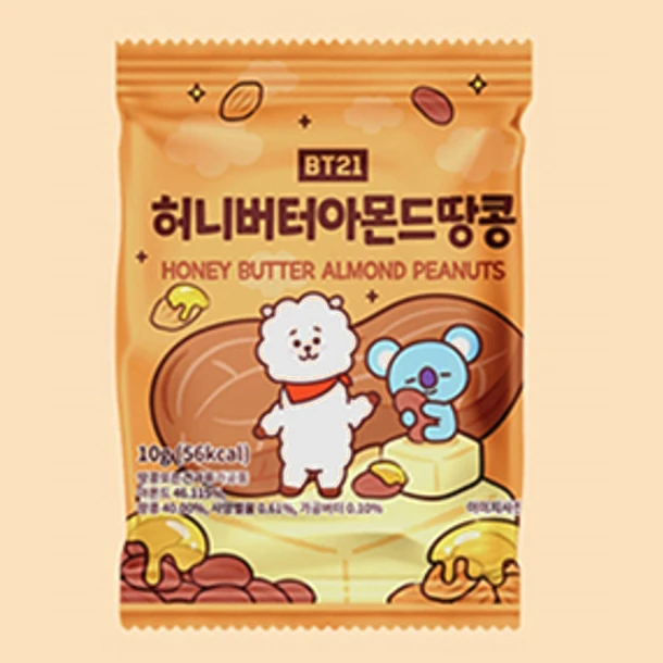Honey Butter Almond 10g Delivery from Korea on the fastest way New Arrival Product In Korea Best Price and Good Product