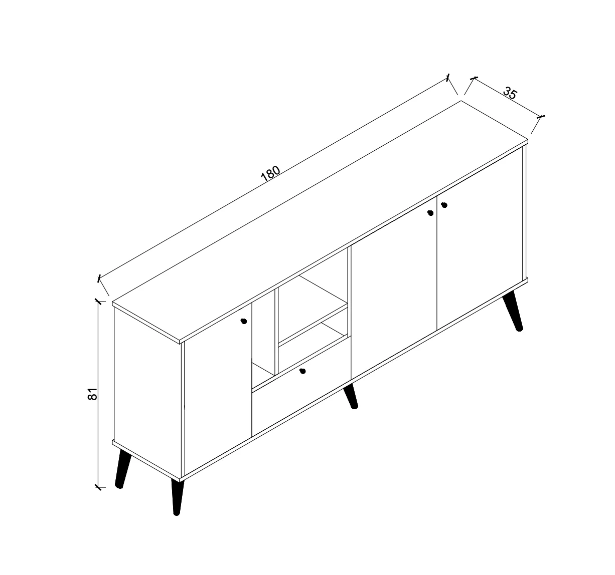 European Modern Console Table from Turkey Wooden Console Table With Storage for Living Room Kitchen Dining Room Furniture