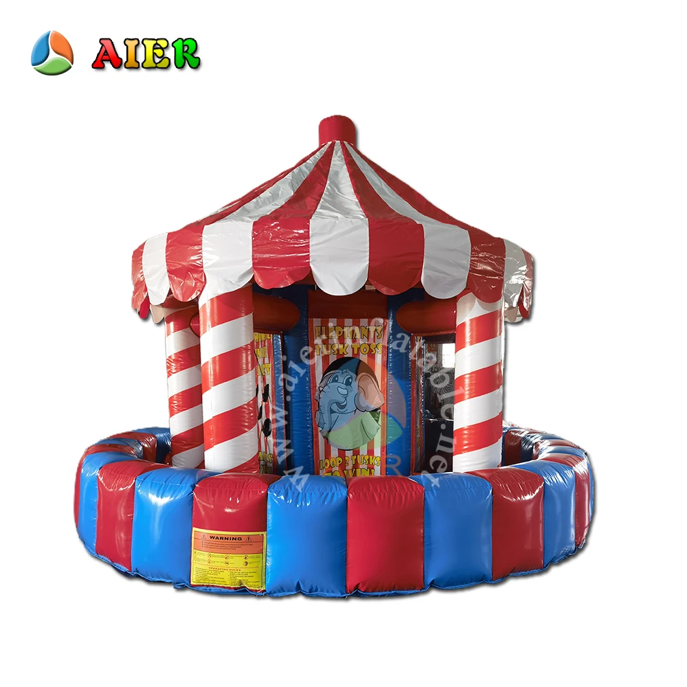 New Design Outdoor 5 In 1 Inflatable Carnival Game Shooting Amusement Game in stock