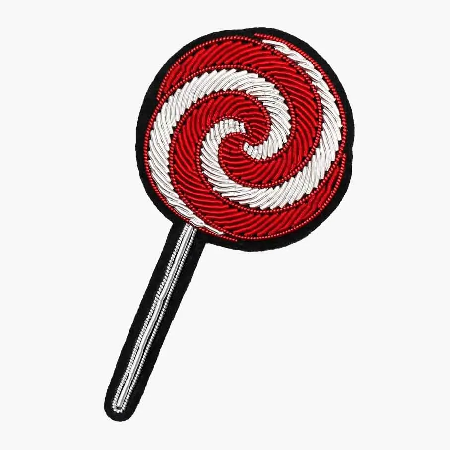 Новинка, модная брошь с ручной вышивкой в виде слитков проволоки, модная брошь на заказ, нашивки для курток, женские леденцы