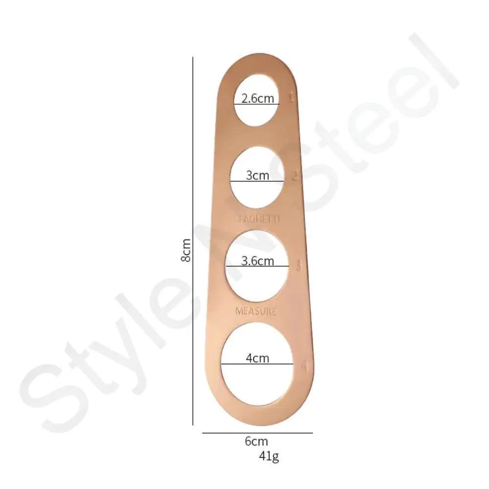 Spaghetti Measure With Assorted Color Stainless Steel Kitchen Measuring Tool Spaghetti Noodle Cake Pizza Measurer