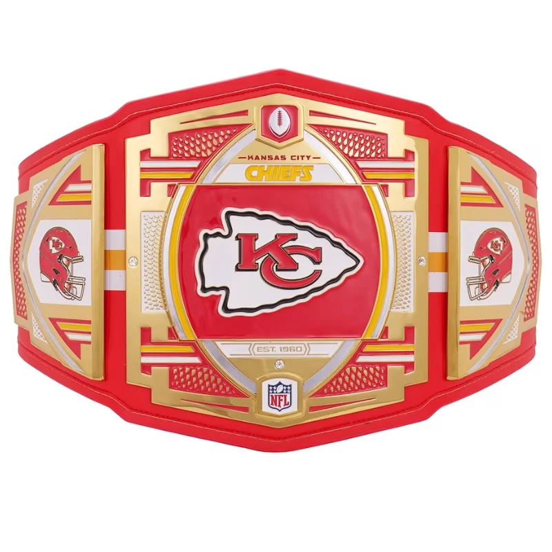 Customized High Quality Kansas City Chiefs WWE Legacy Title Belt World Heavyweight Championship Replica Wrestling Title Belt
