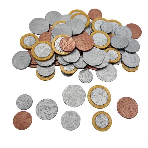 80Pcs Pound Sterling Coins Educational Kids Play Money