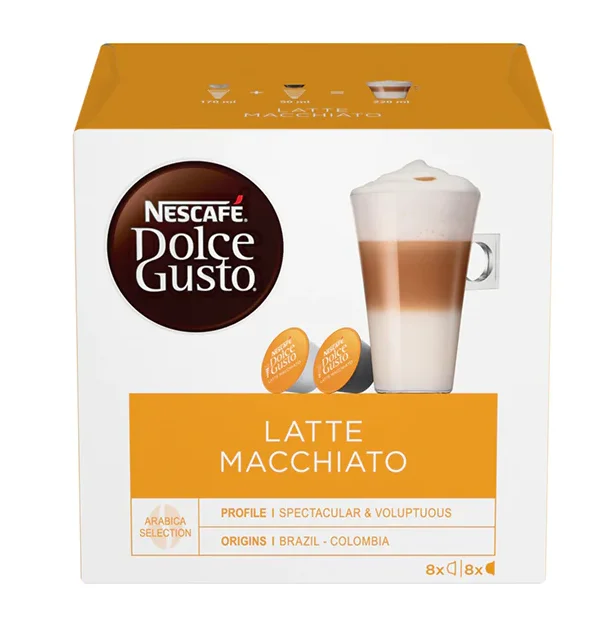 Nescafe Dolce Gusto Cafe Au Lait кофейные стручки 16 упаковок