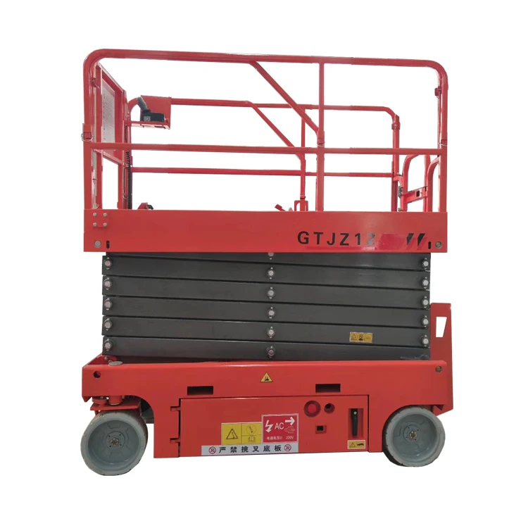 Electric Scissor Lift 6m 8m 10m 12m 14m Skylift Mobile Lifter Electric Scaffolding for Aerial Cleaning Maintenance