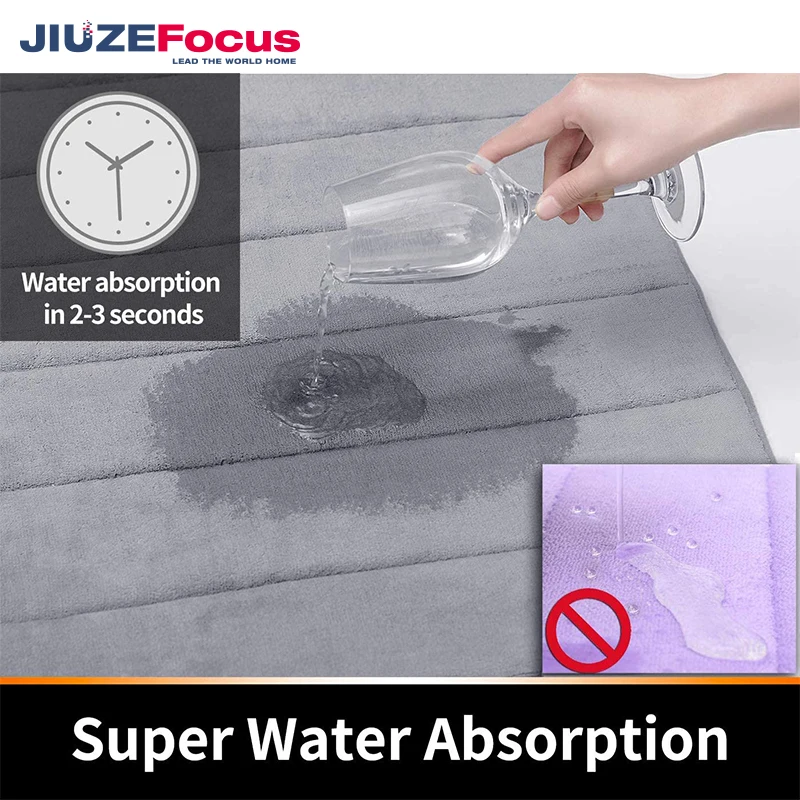 Противоскользящий ворсистый роскошный шениловый Впитывающий Коврик из микрофибры для ванной напольный коврик душа