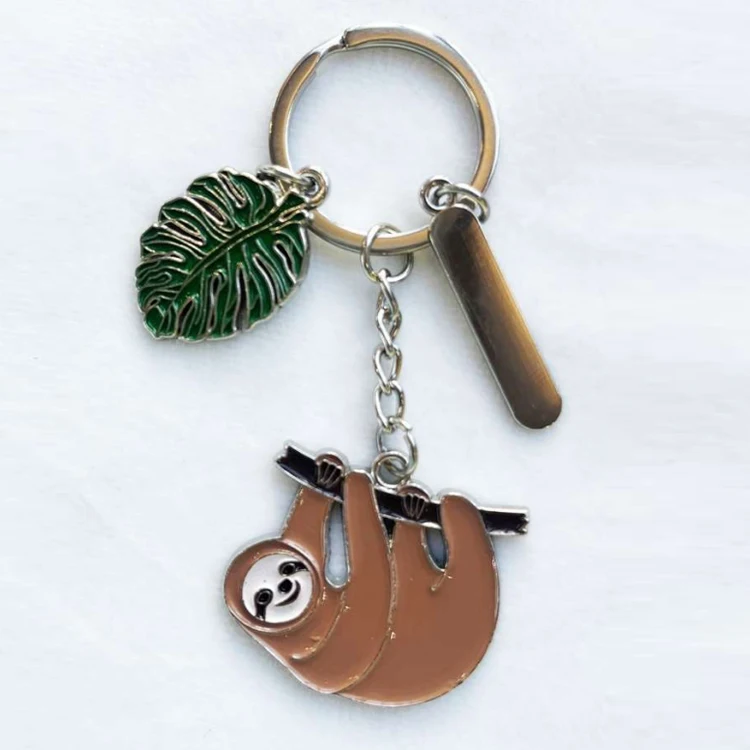 Custom logo metal souvenir animal cute monkey keychain