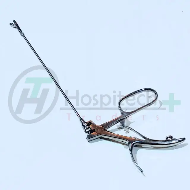 30.5 Cm Mini Townsend Biopsy Punch Forceps Have Alligator Jaws With Adjustable Locking Mechanism Ring Handled