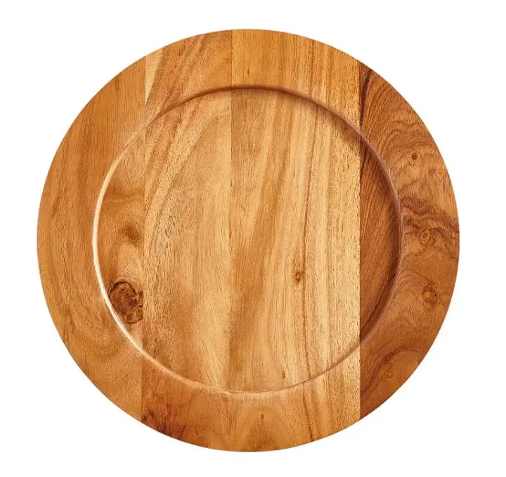 Set of wood plates wooden platter table ware Eco-Friendly Handmade New Dishes Design natural look handicraft best selling etsy