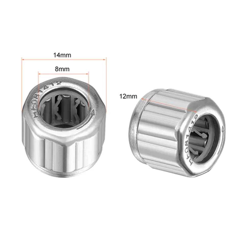 Needle Roller Bearings HF081412 One Way Clutch Bearings HF 081412 Drawn Cup Roller Clutches HF081412 8*14*12mm One Way Bearings