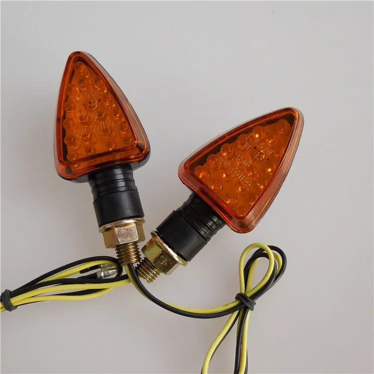 Emark 12V Flowing Universal Motorcycle LED Turn Signal Light with special shape to motorcycle