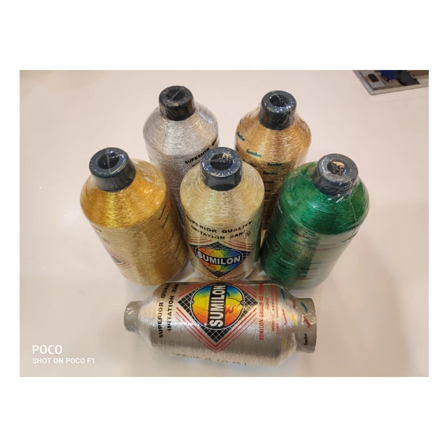 World Wide Supply Highest Selling Optimum Quality Low Twisted 150D ST-Type Metallic/ Polyester Yarn for Weaving at Low Price