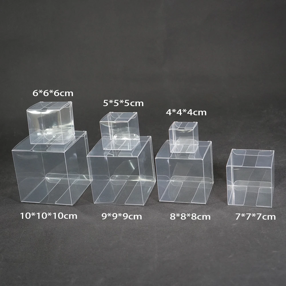 Customized Mini Clear Pet Transparent PVC Acetate Packaging Plastic Boxes