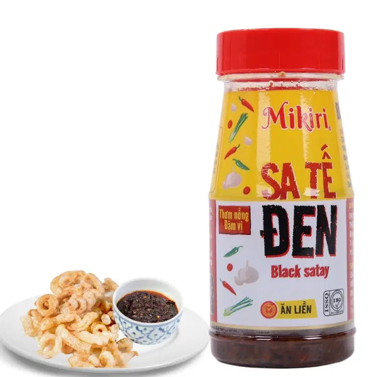 Hot Sale 2023 Black Satay 90G 100% Chili Spicy Daily Sauce Factory Wholesale Sauce Delicious Sauce For Noodles/Cooking F