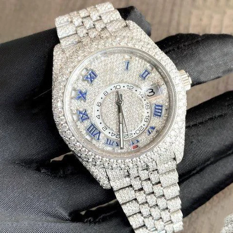 Часы в стиле хип-хоп премиум качества с муассанитом