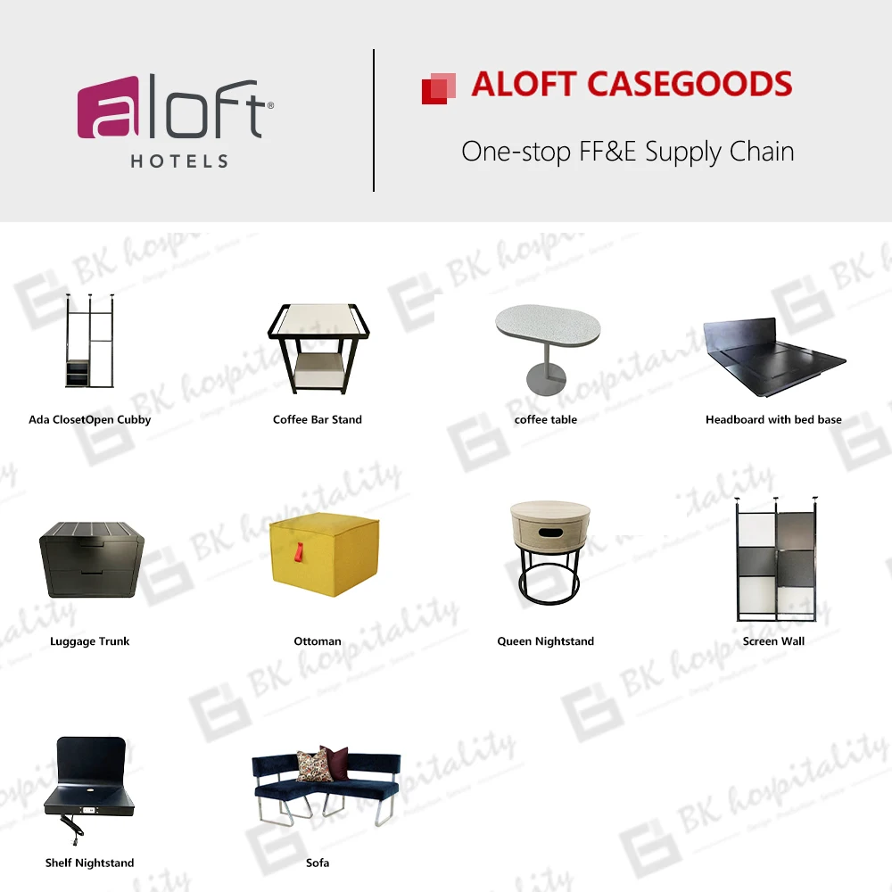 Marriott Aloft Hotel Bedroom Hotel Room Furniture Set