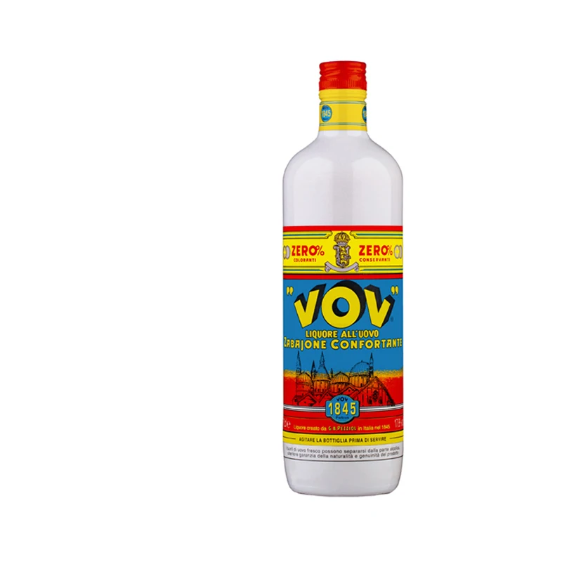 Premium Quality italian spirits VOV Zabajone liqueur 100 cl with eggs digestive alcoholic beverage 17.8%